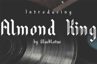 Almond King: A Bold Blackletter Typeface for Modern Web Design