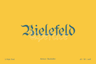 Bielefeld Typeface: A Bold Blackletter for Digital Branding