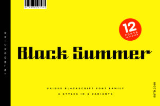 Black Summer Family: A Bold Typeface for Modern Editorial Design
