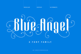 Blue Angel: A Bold Blackletter Typeface for Campaign Design