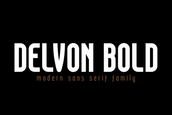 Delvon Bold: The Modern Typeface for Professional Branding