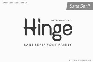 Hinge: A Bold Sans Serif Typeface for Creative Makers