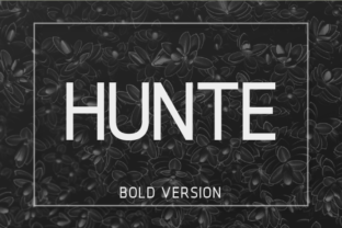Hunte Bold: The Premium Sans Serif Typeface for Modern Crafts