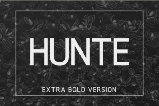 Hunte Extra Bold: The Geometric Sans Serif for Modern Brand Identity