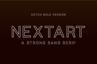 Nextart Outline Extra Bold: A Modern Typeface for Editorial Design