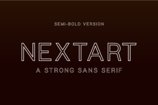 Nextart Outline Semi-Bold: The Modern Typeface for Professional Branding