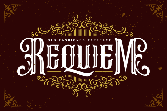 Requiem Typeface: A Bold Blackletter for Standout Branding