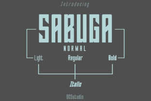 Sabuga: A Bold Sans Serif Typeface for Modern Editorial Design