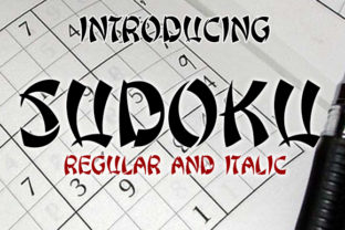 Sudoku: The Bold Decorative Typeface for Standout Branding
