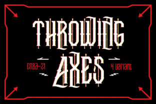 Throwing Axes: A Bold Blackletter Typeface for Edgy Brand Identity