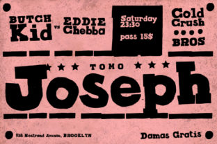 TOMO Joseph: A Bold Slab Serif Typeface for Modern Web Design