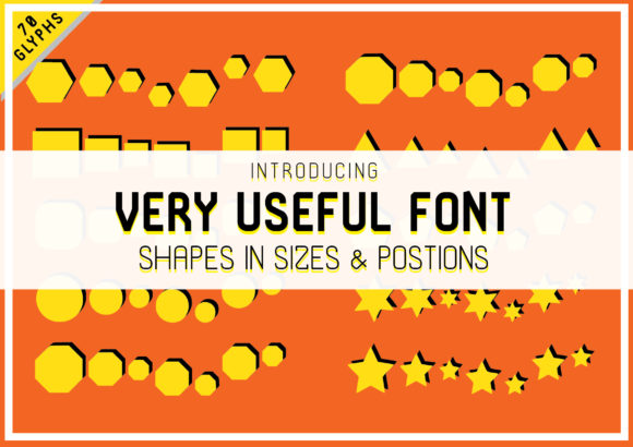 Very Useful: A Bold Dingbats Typeface for Modern Web Layouts