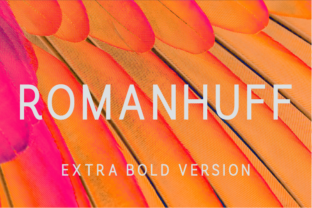 Why Romanhuff Extra Bold is the Perfect Typeface for Handmade Branding