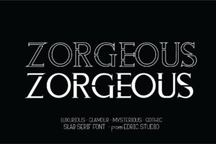 Zorgeous: A Bold Serif Font for Modern Branding Projects